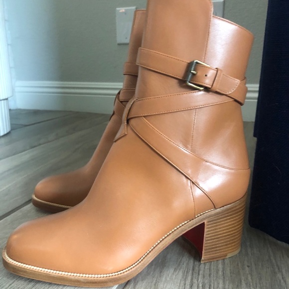 Christian Louboutin Shoes - Louboutin leather booties 8.5- never worn